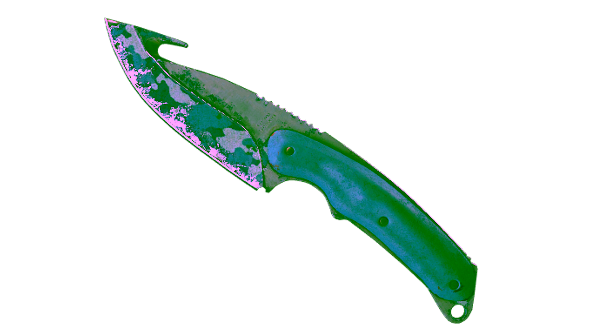 Display for ★ StatTrak™ Gut Knife | Bright Water (Battle-Scarred)