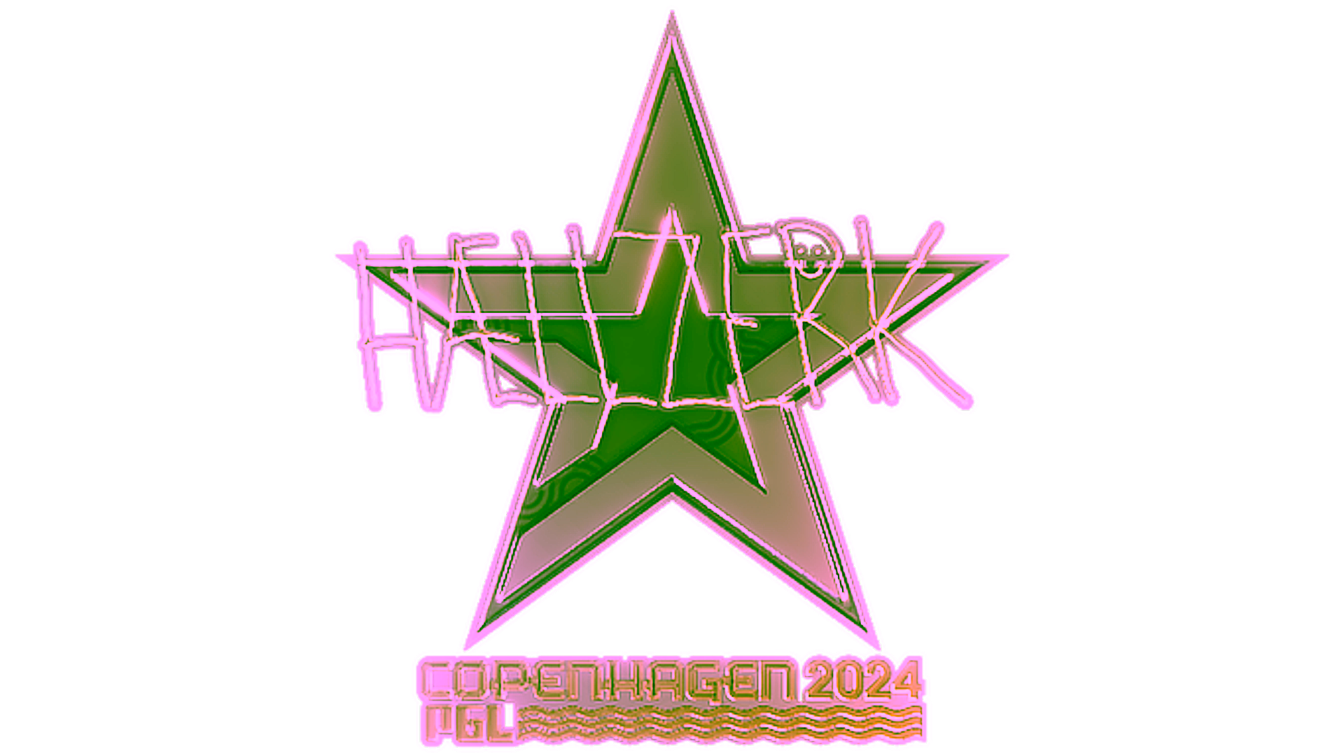 Display for Sticker | hallzerk (Gold) | Copenhagen 2024