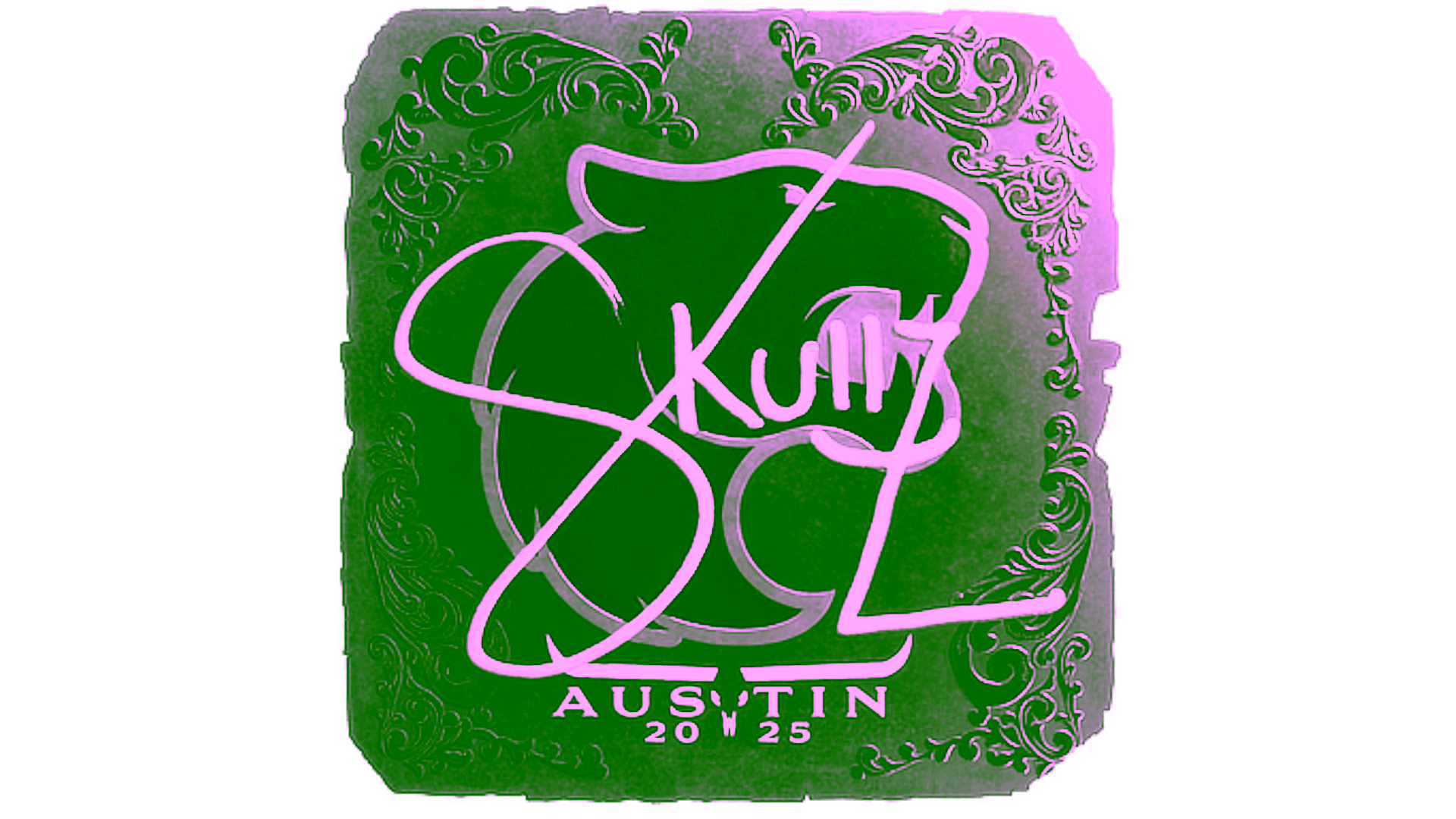 Display for Sticker | skullz (Foil) | Austin 2025