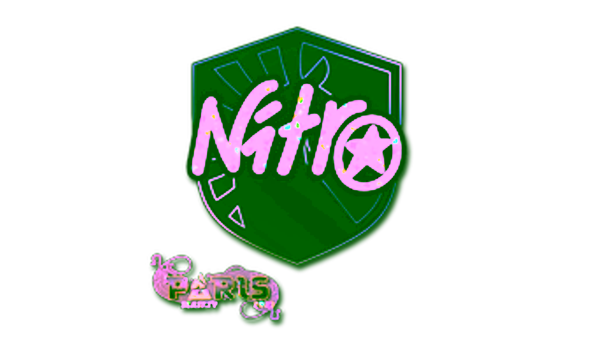 Visar för Sticker | nitr0 (Glitter) | Paris 2023
