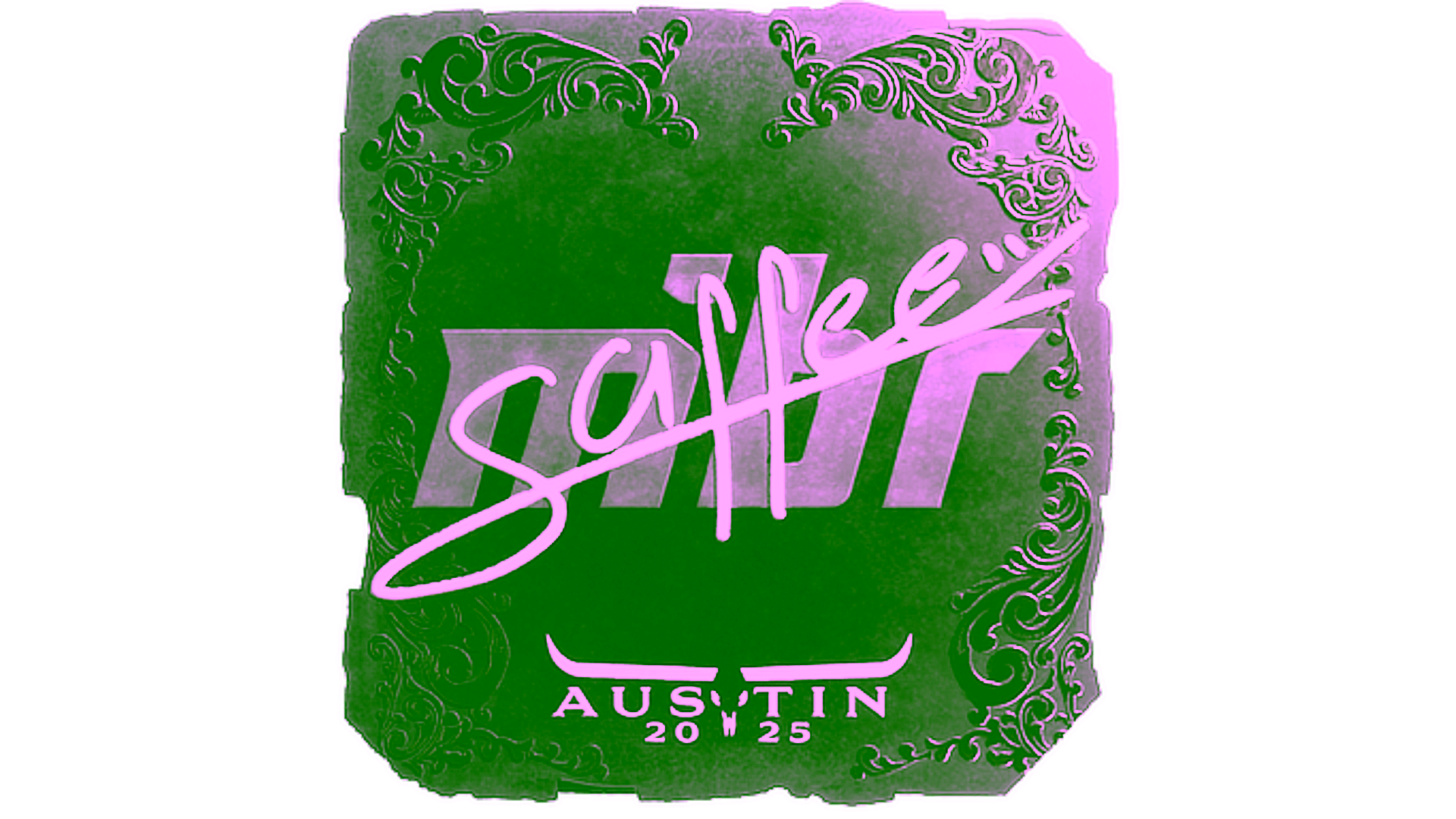 Display for Sticker | saffee (Foil) | Austin 2025