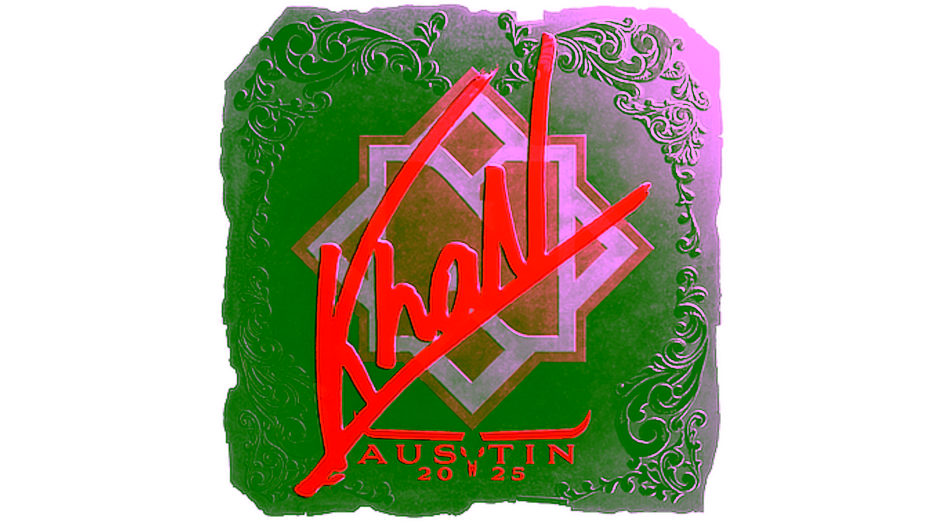 Display for Sticker | khaN (Foil) | Austin 2025