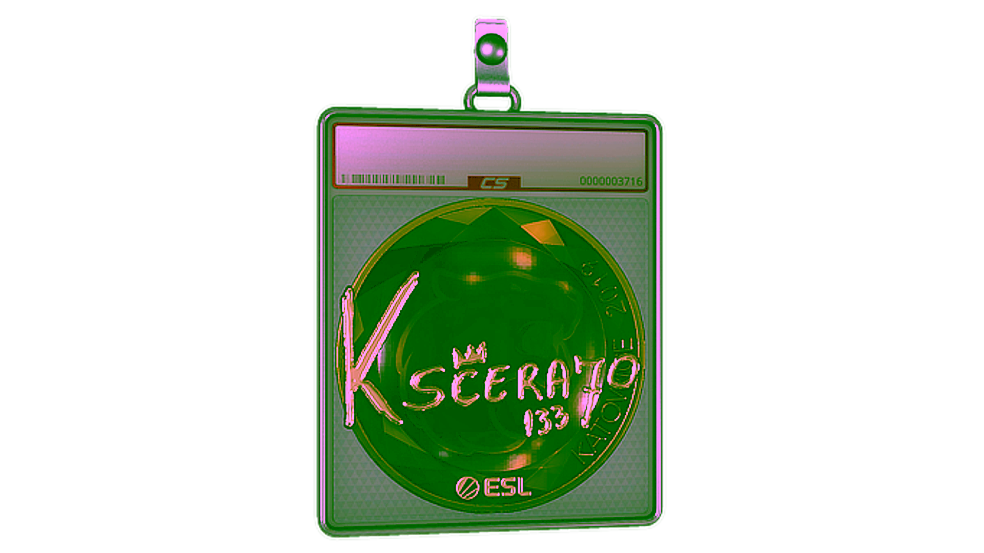 Display for Sticker Slab | KSCERATO (Gold) | Katowice 2019