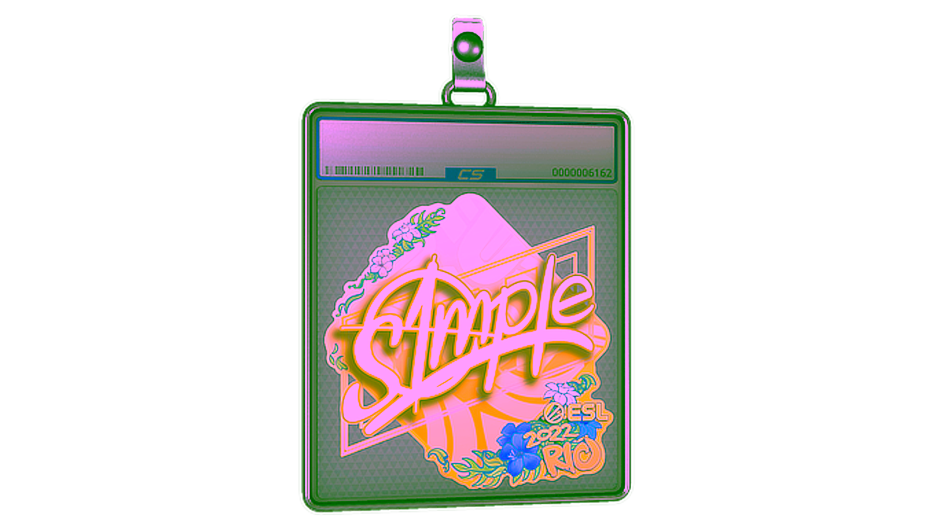 Display for Sticker Slab | s1mple | Rio 2022