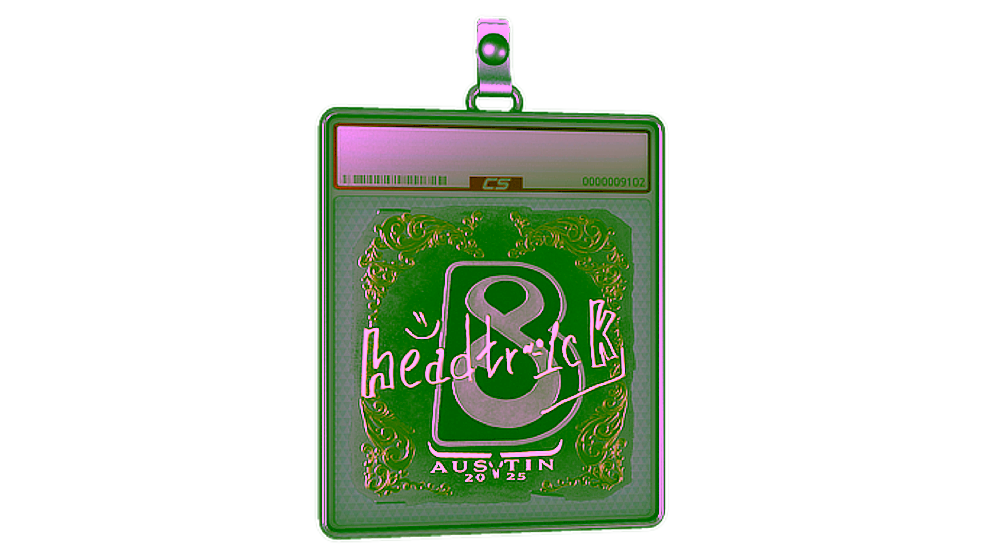 Rodyti Sticker Slab | headtr1ck (Gold) | Austin 2025