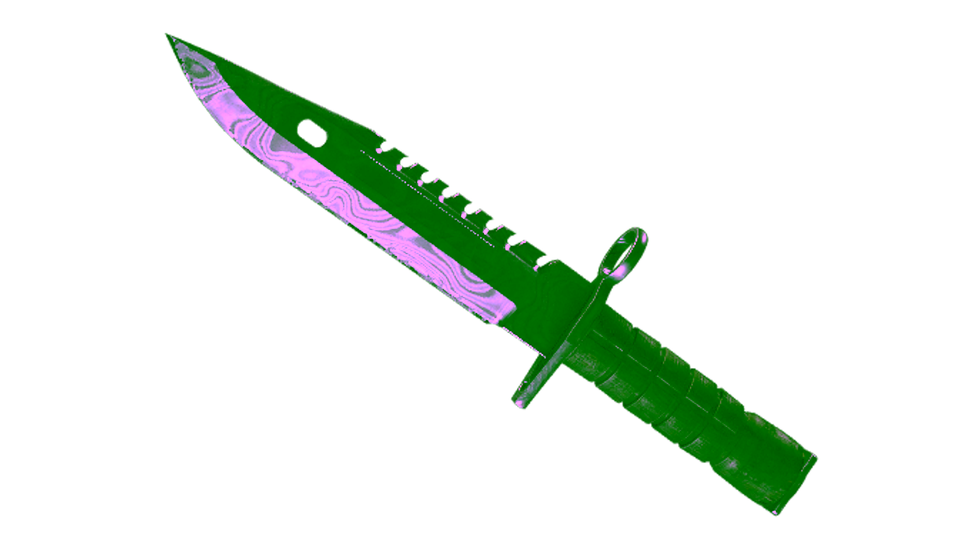 Display for ★ StatTrak™ M9 Bayonet | Damascus Steel (Well-Worn)