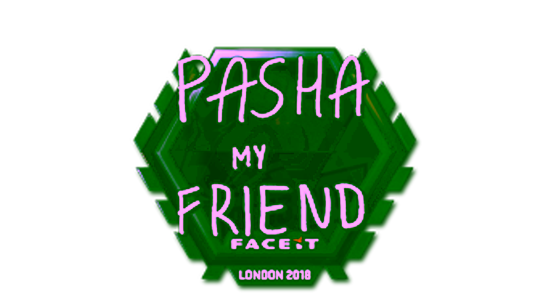 Display for Sticker | pashaBiceps (Foil) | London 2018