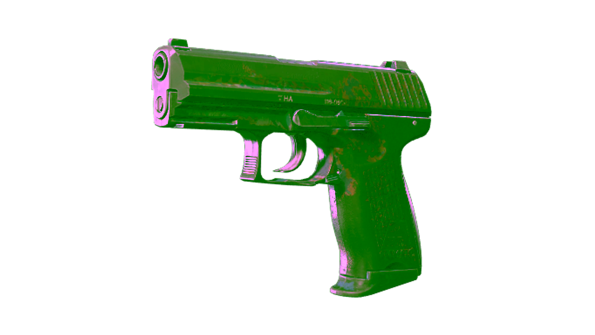 Exibição para P2000 | Coral Halftone (Battle-Scarred)