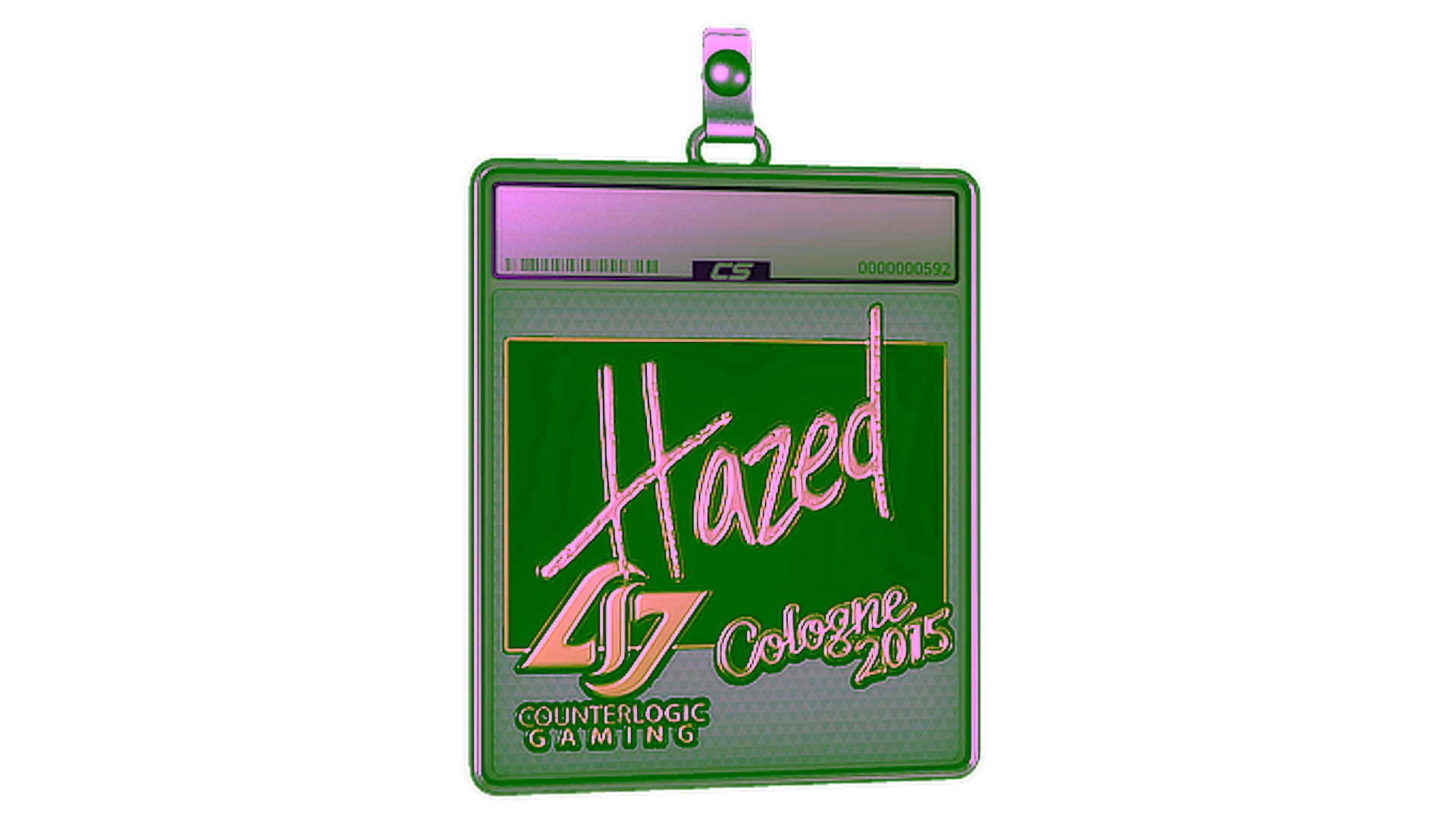 Affichage pour Sticker Slab | hazed (Gold) | Cologne 2015