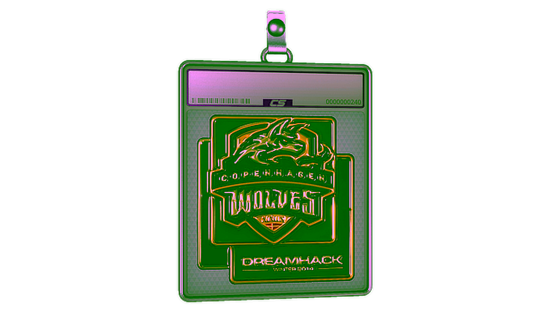 Дисплей для Sticker Slab | Copenhagen Wolves (Gold) | DreamHack 2014