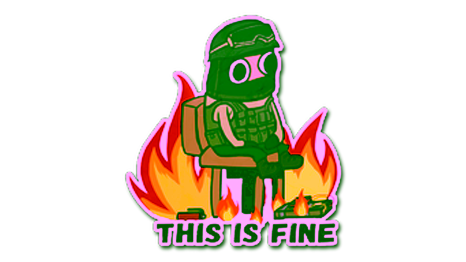 Rodyti Sticker | This Is Fine (CT)