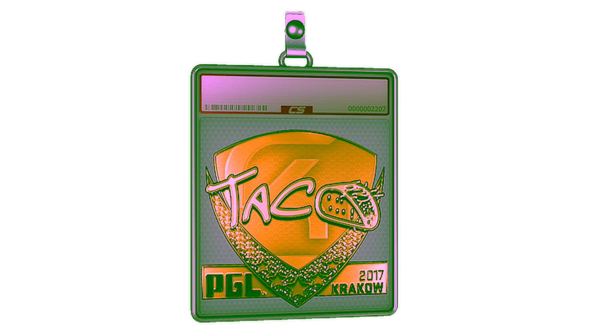 Display for Sticker Slab | TACO (Gold) | Krakow 2017