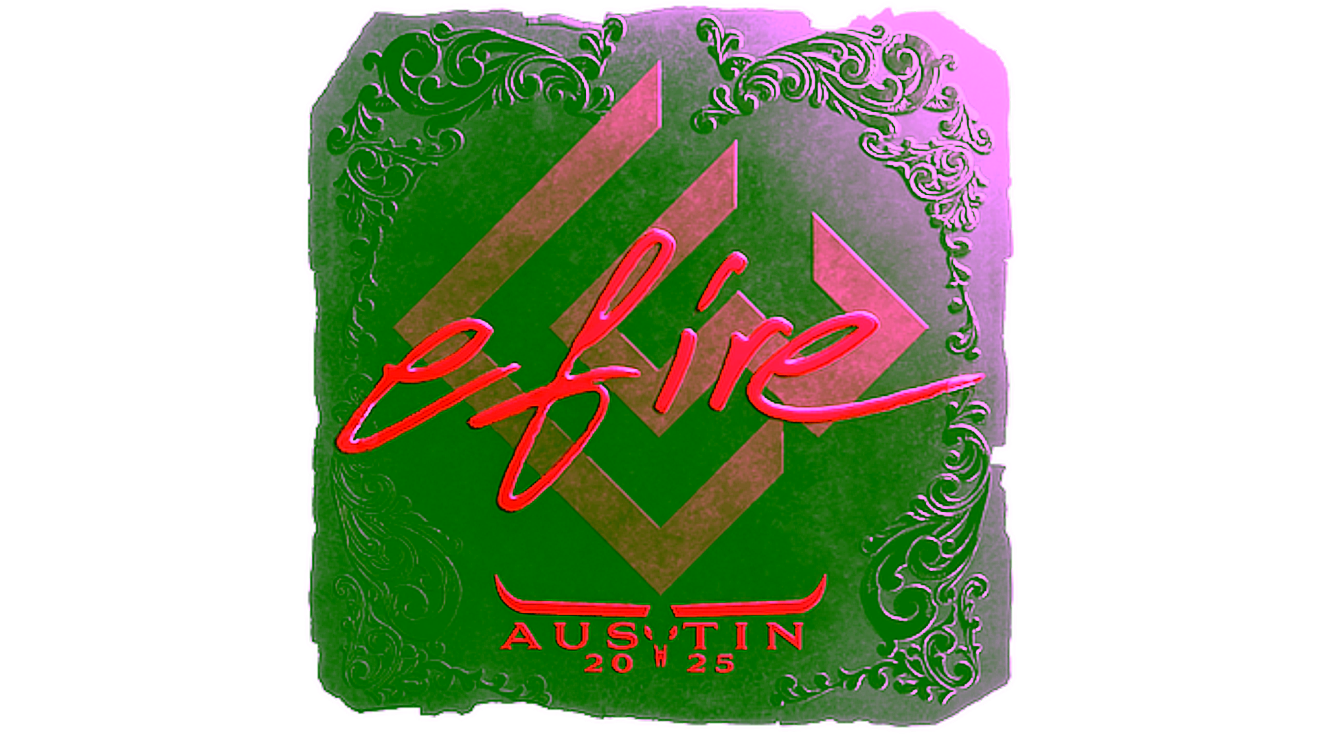 Display for Sticker | efire (Foil) | Austin 2025