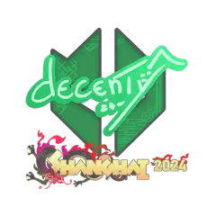 Sticker decenty Shanghai 2024