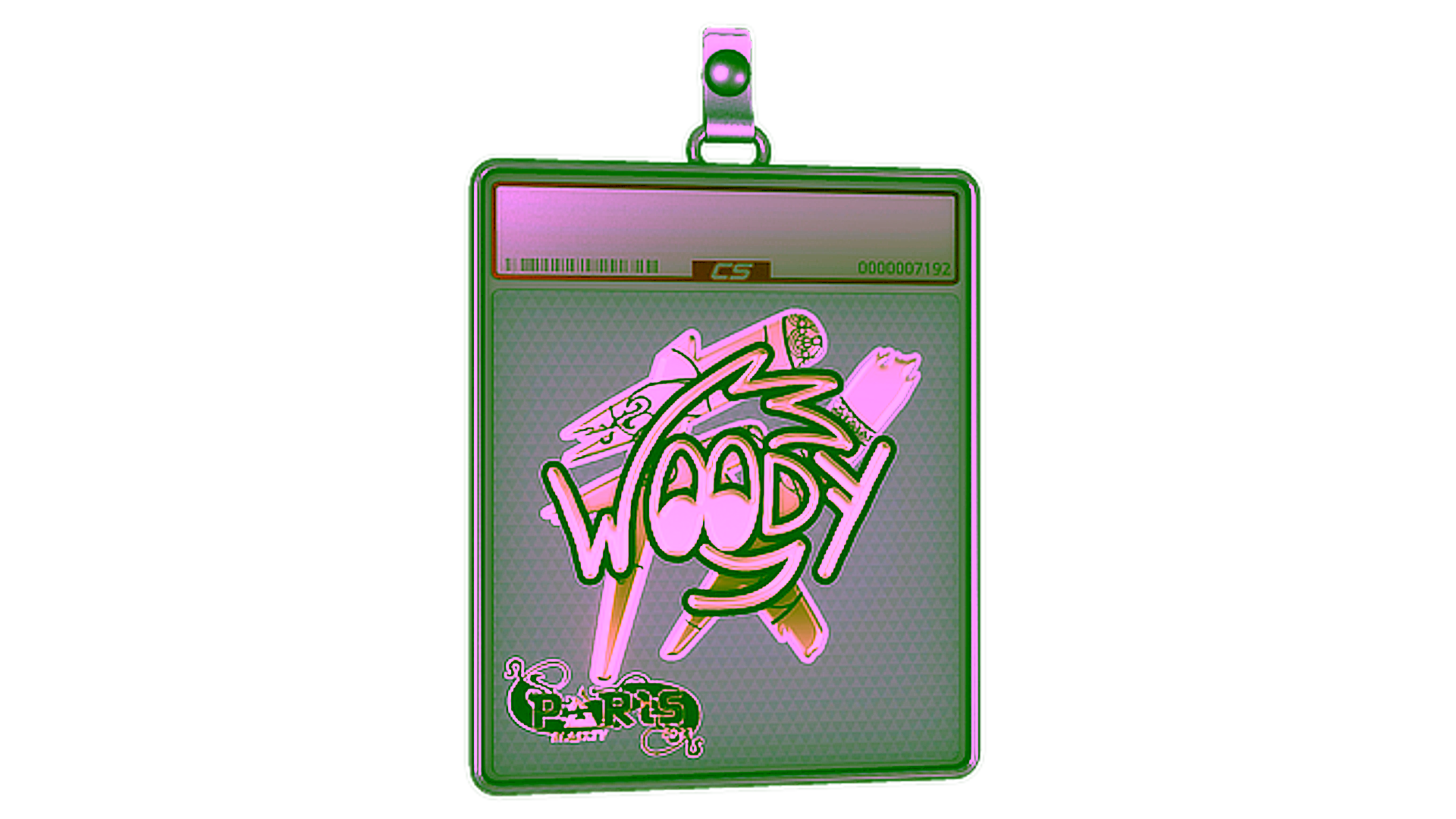 Display for Sticker Slab | WOOD7 (Gold) | Paris 2023