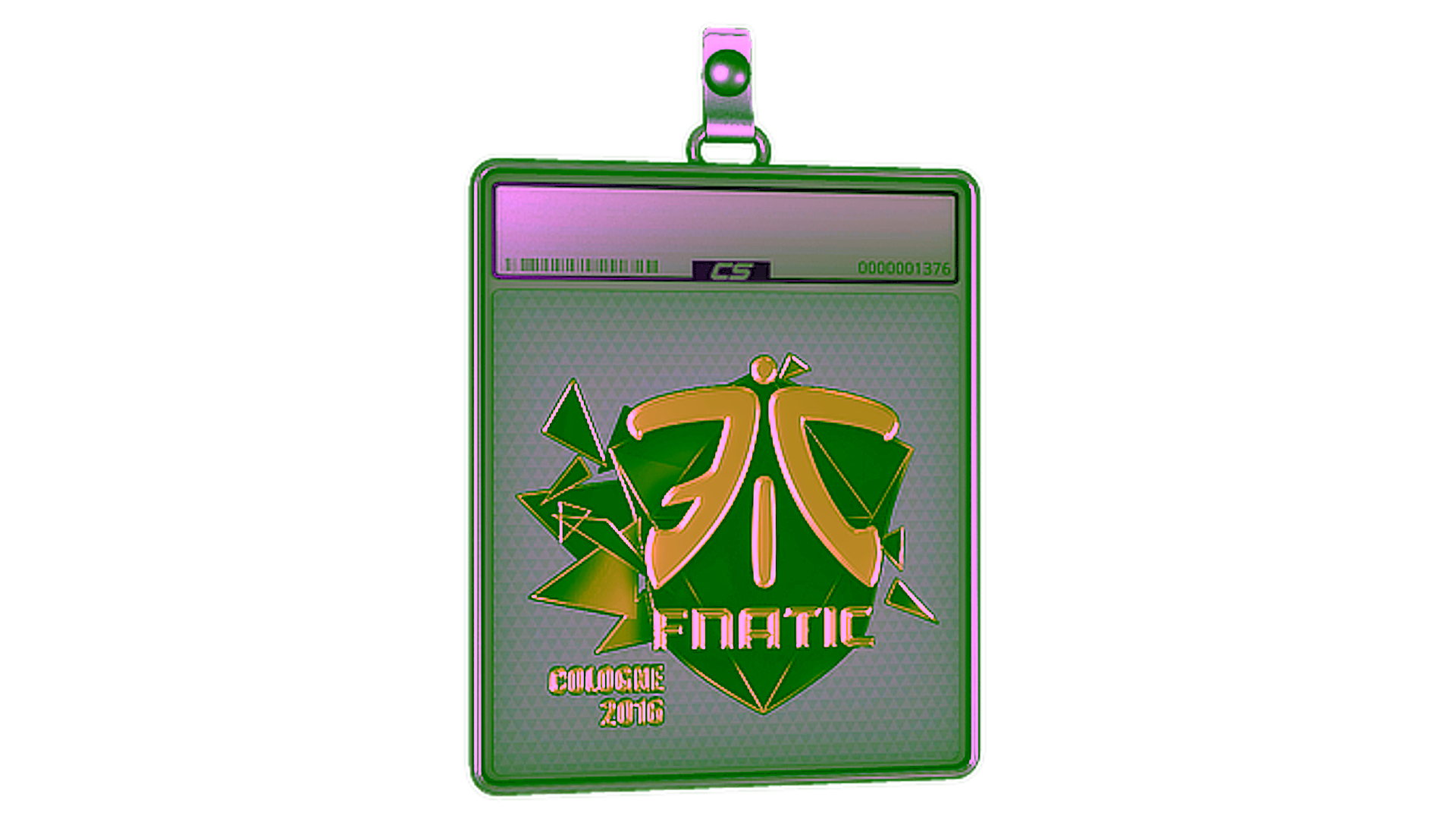 Sticker Slab | Fnatic (Gold) | Cologne 2016 için görüntü