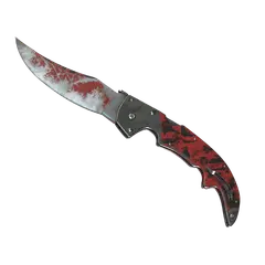 ★ Falchion Knife | Crimson Web (Battle-Scarred)