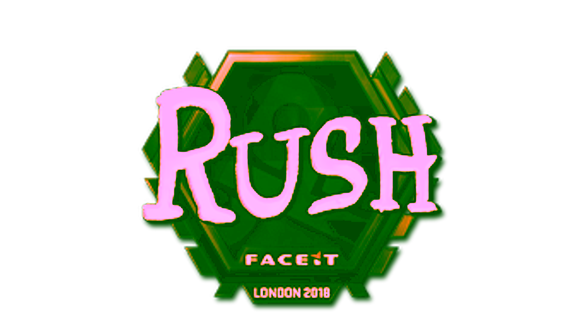 Display for Sticker | RUSH (Gold) | London 2018