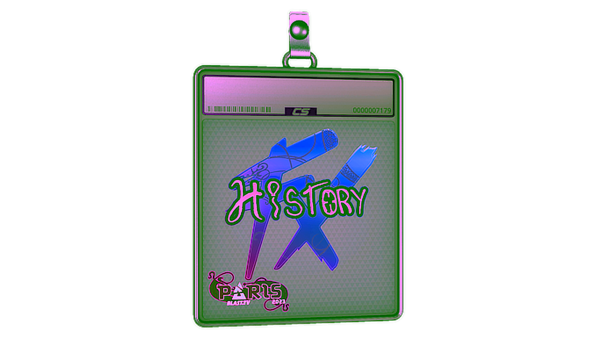Display for Sticker Slab | History (Holo) | Paris 2023