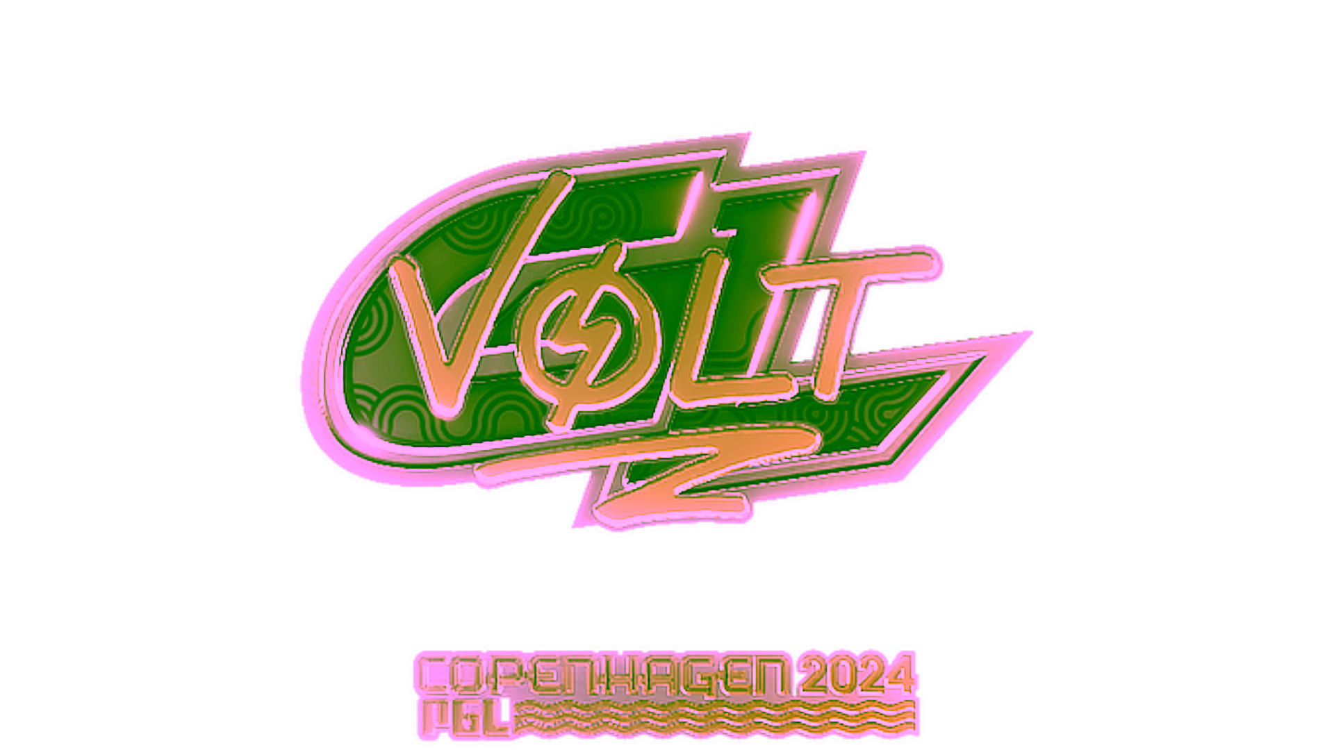 Display for Sticker | volt (Gold) | Copenhagen 2024