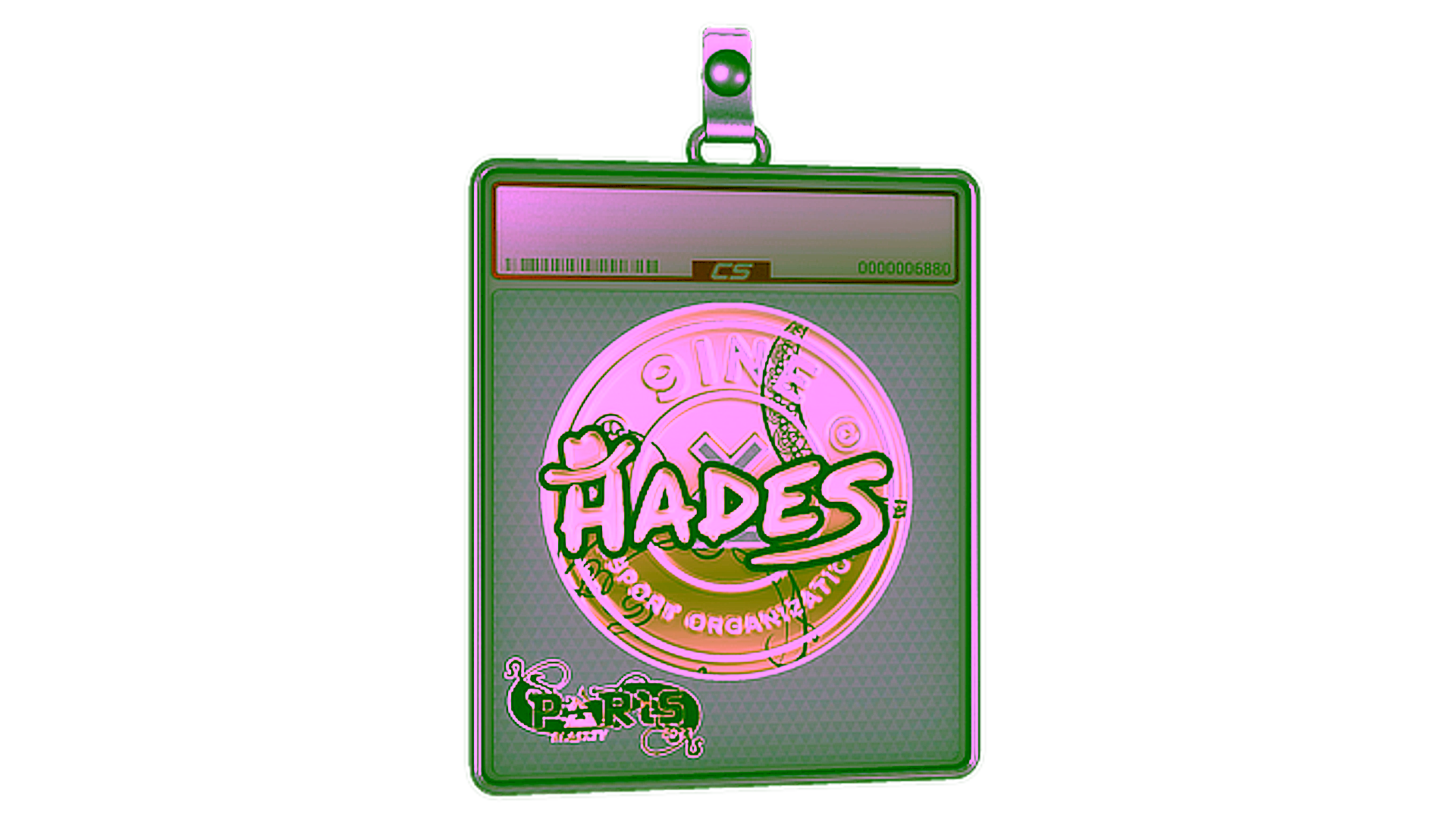 Display for Sticker Slab | hades (Gold) | Paris 2023