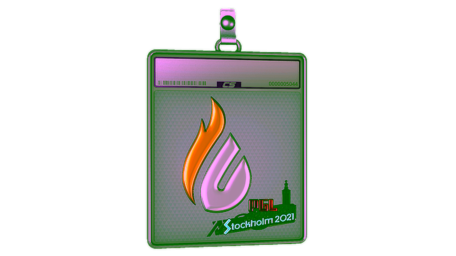 Display for Sticker Slab | Copenhagen Flames (Foil) | Stockholm 2021