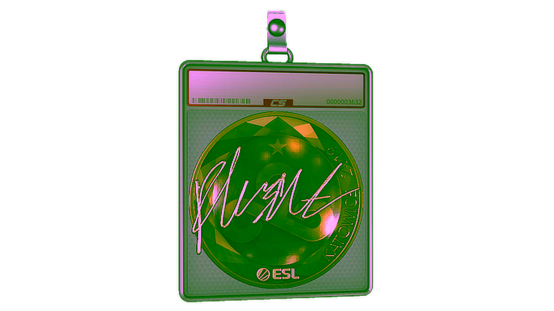 Display for Sticker Slab | flusha (Gold) | Katowice 2019