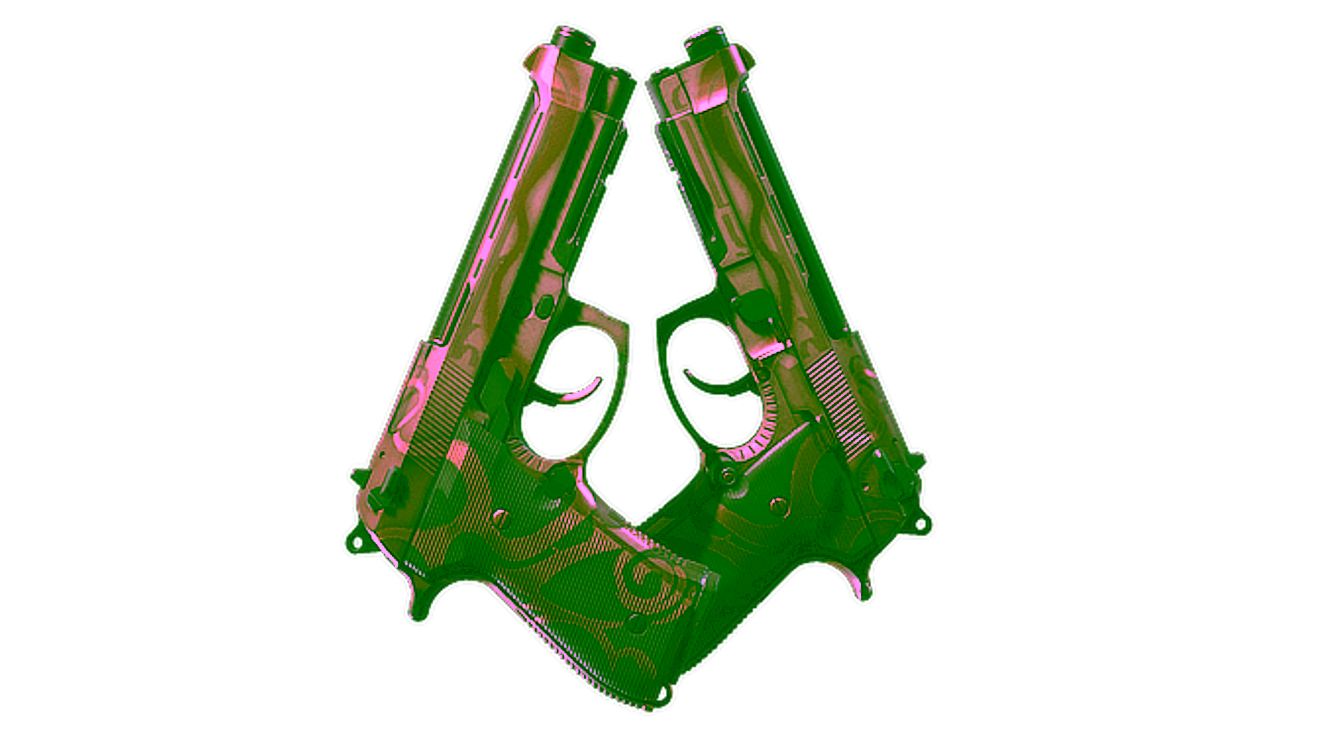 Display for Dual Berettas | Mystic Conjunction (Well-Worn)