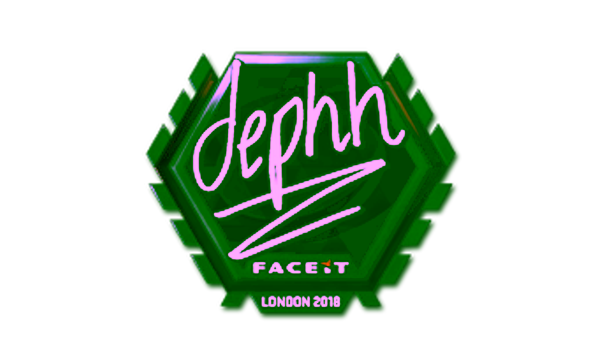 Visar för Sticker | dephh (Foil) | London 2018