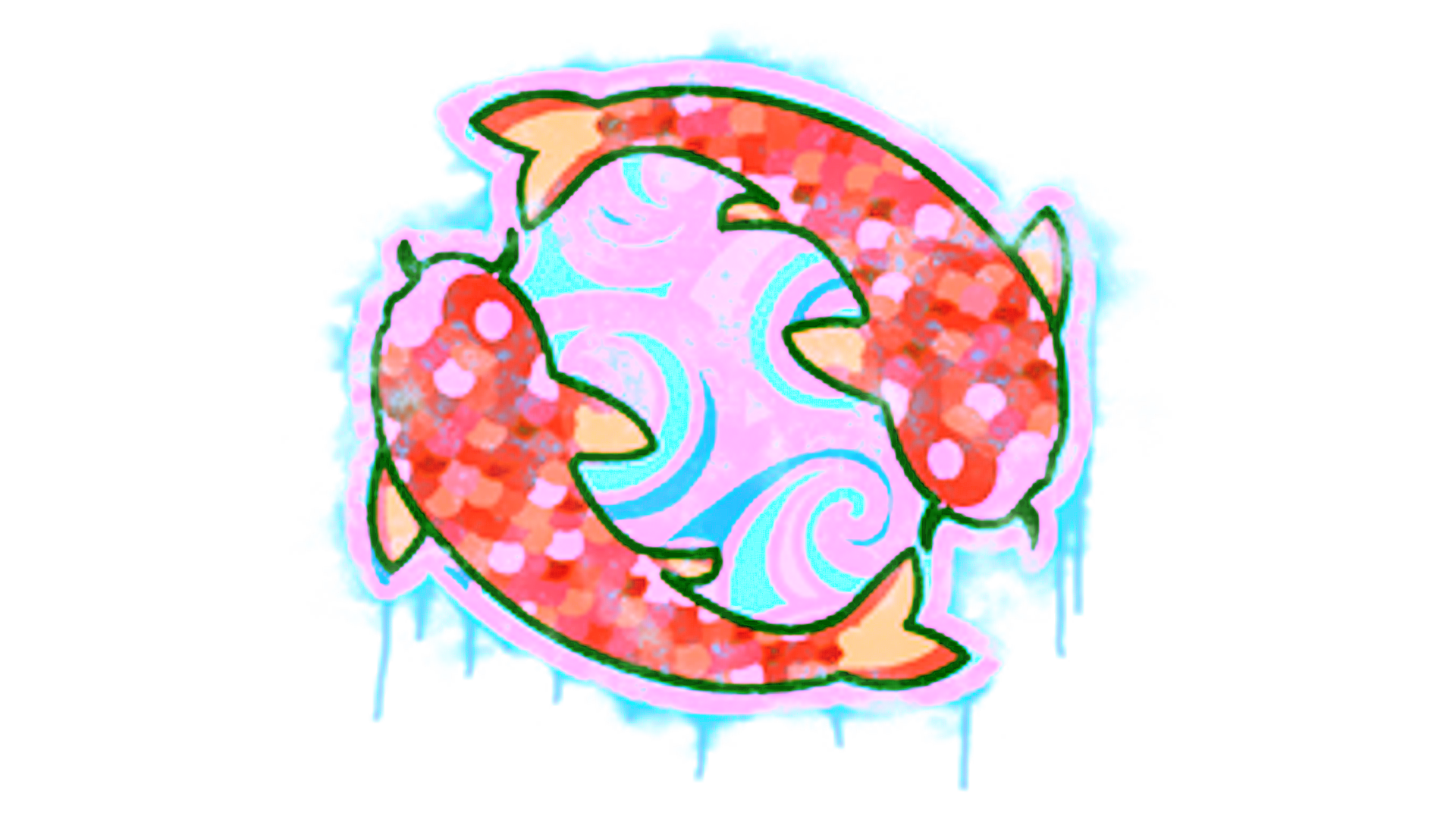 Visar för Sealed Graffiti | Twin Koi