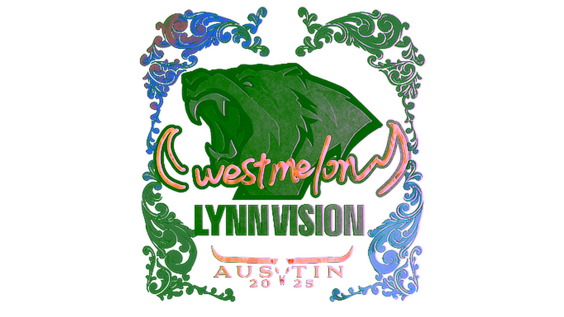 Display for Sticker | westmelon (Holo) | Austin 2025