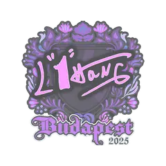 Sticker L1haNg Budapest 2025