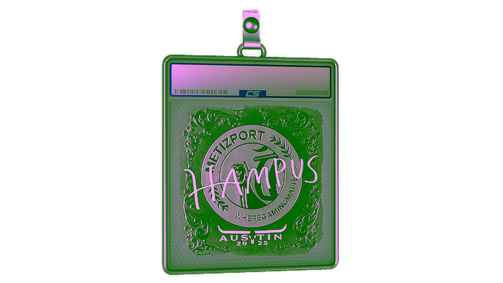 Display for Sticker Slab | hampus (Foil) | Austin 2025