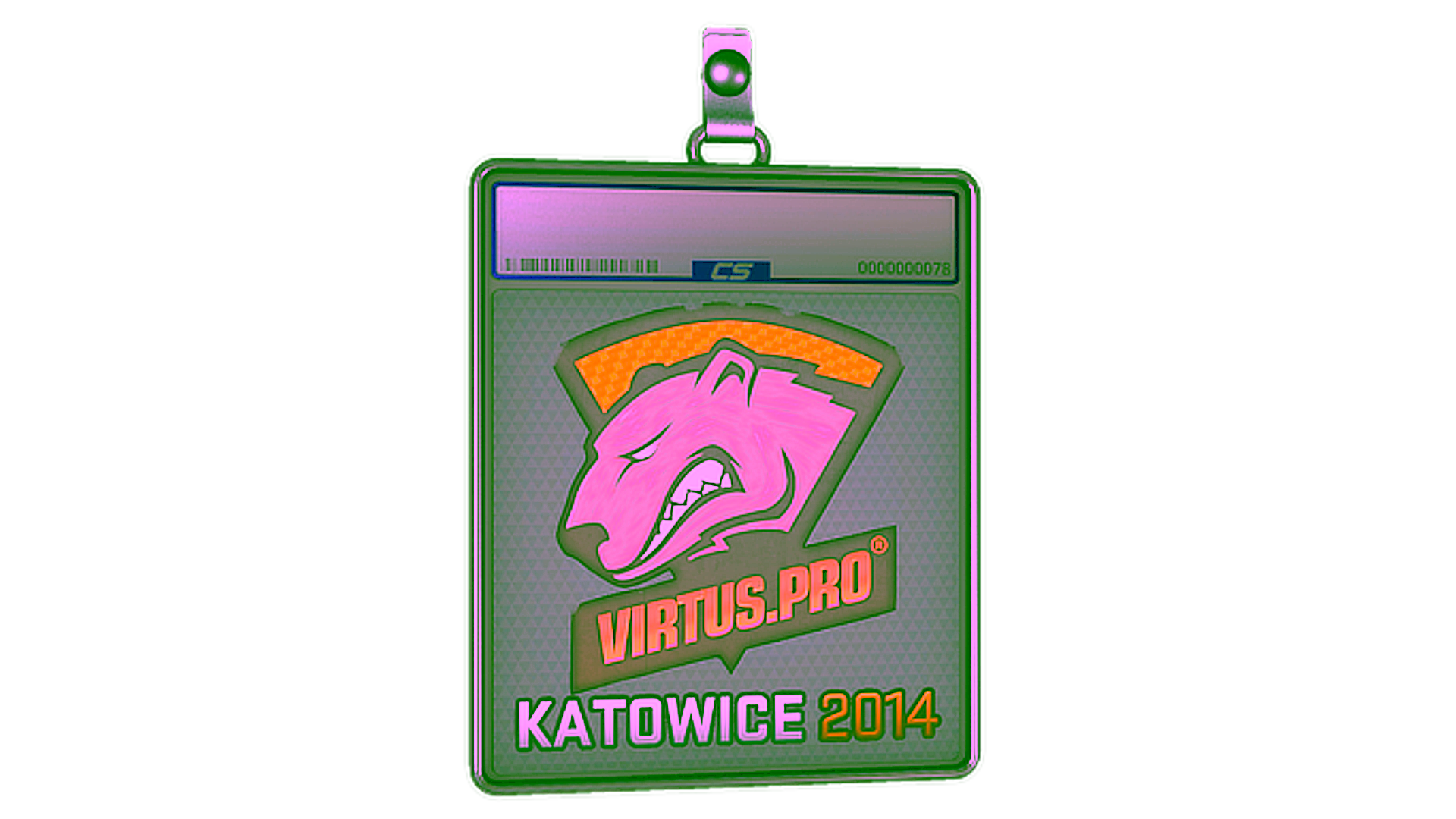 Display for Sticker Slab | Virtus.Pro (Holo) | Katowice 2014