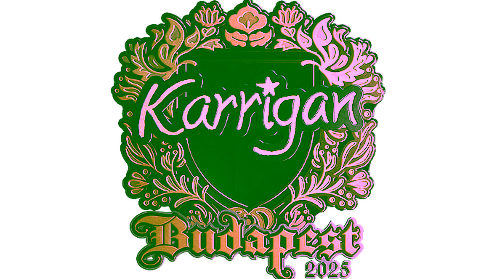 Rodyti Sticker | karrigan (Gold) | Budapest 2025