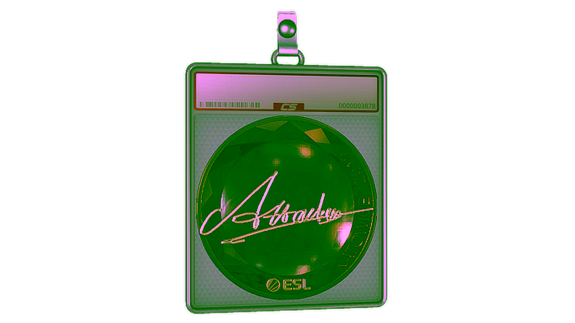 Display for Sticker Slab | Attacker (Gold) | Katowice 2019