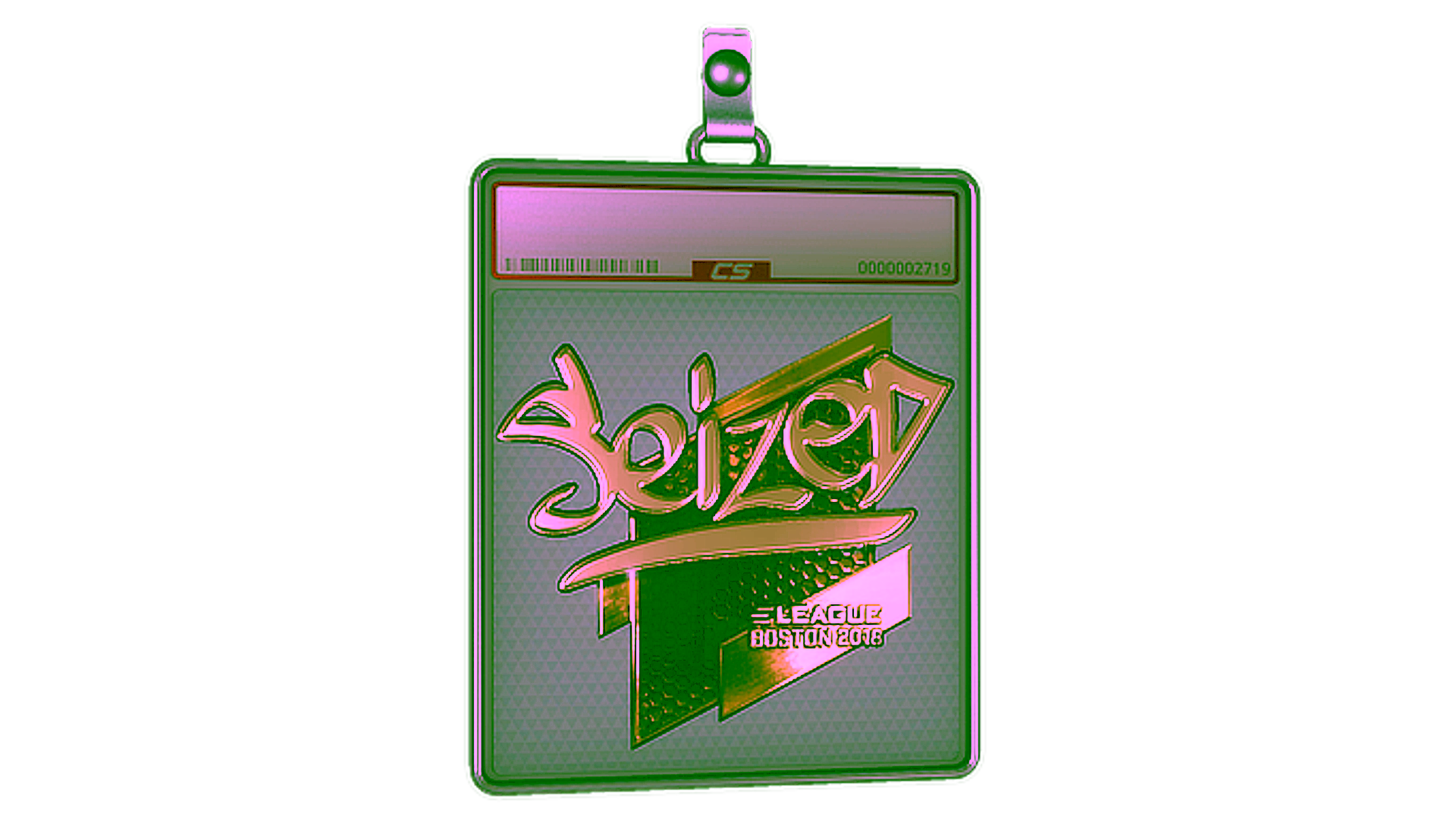 Display for Sticker Slab | seized (Gold) | Boston 2018