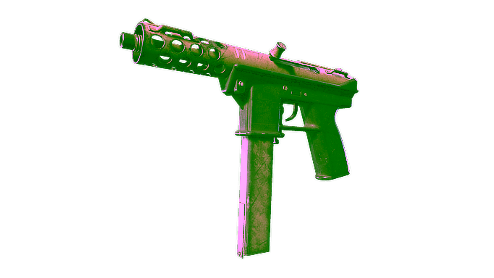 Display for Souvenir Tec-9 | Raw Ceramic (Battle-Scarred)