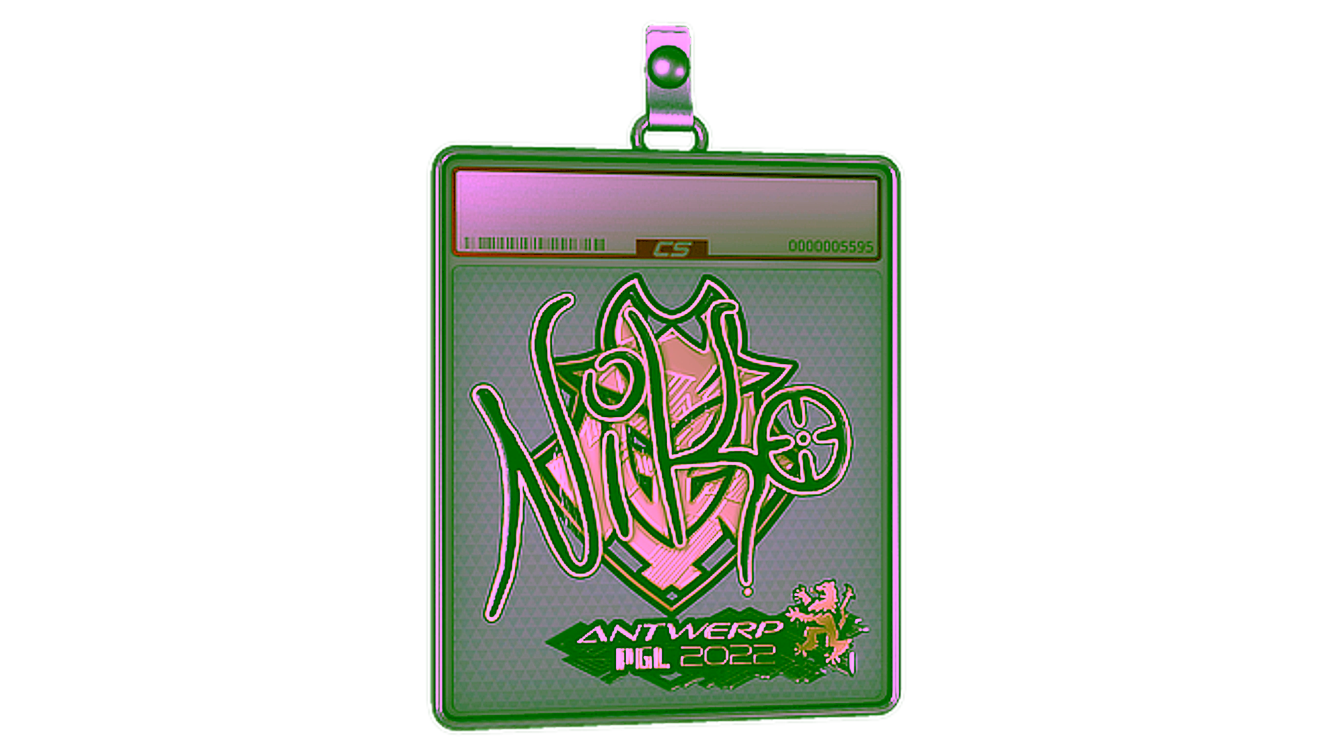 Exibição para Sticker Slab | NiKo (Gold) | Antwerp 2022