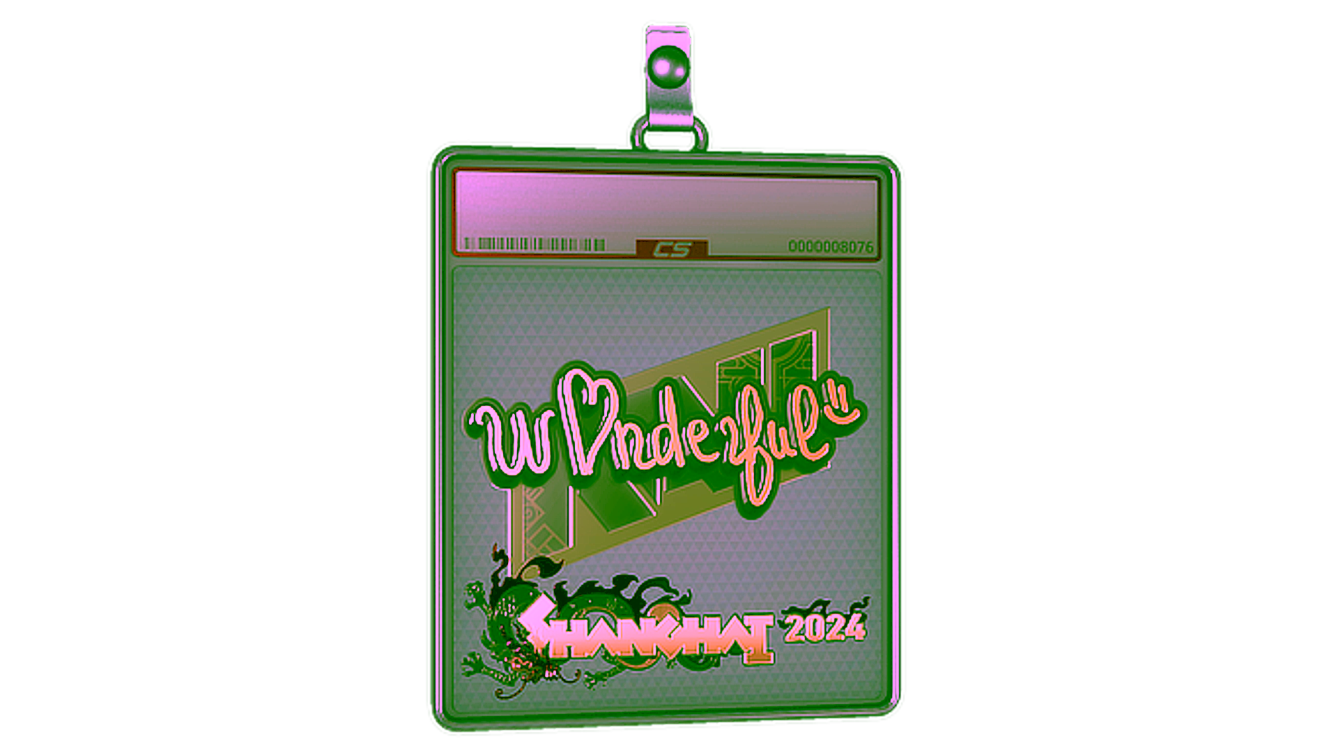 Exibição para Sticker Slab | w0nderful (Gold) | Shanghai 2024