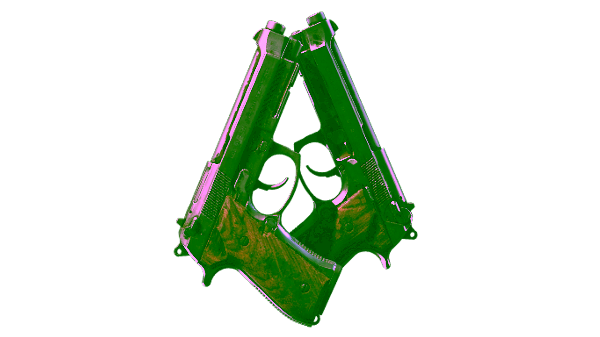 Display for Souvenir Dual Berettas | Drift Wood (Battle-Scarred)