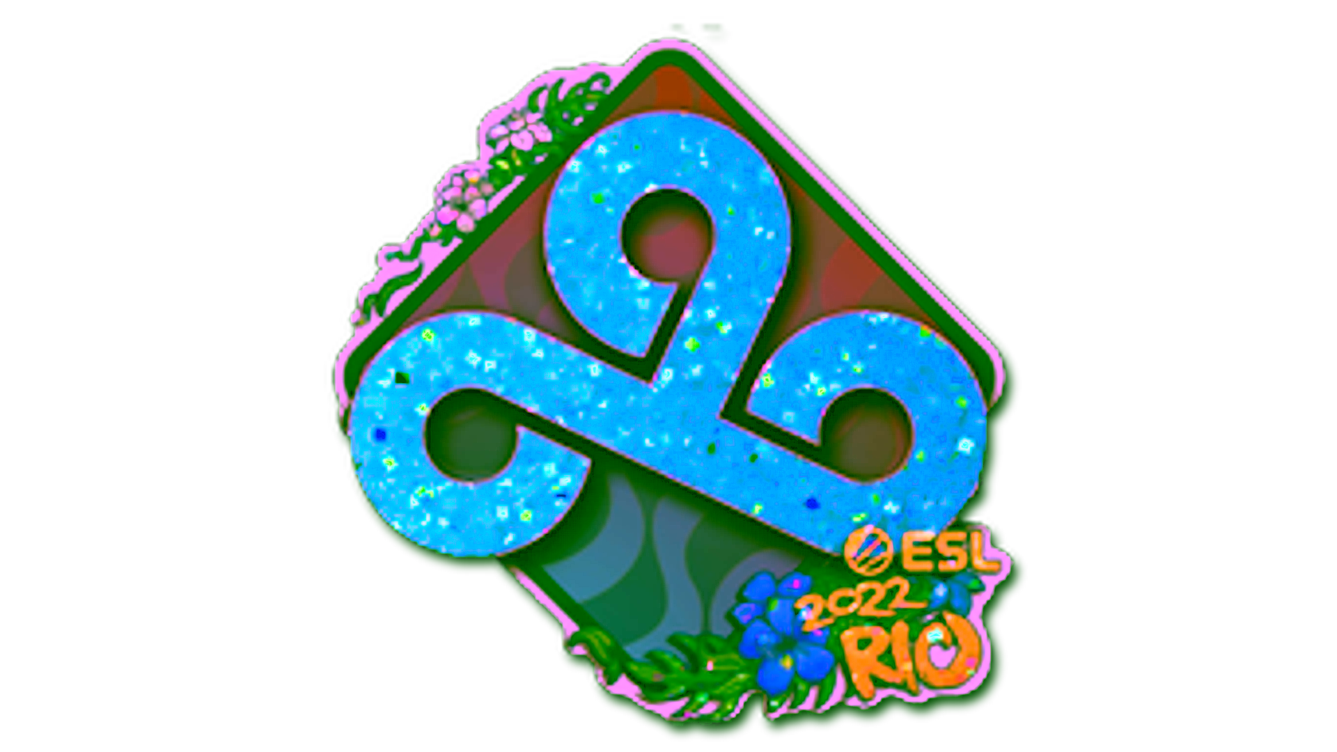 Wyświetl dla Sticker | Cloud9 (Glitter) | Rio 2022