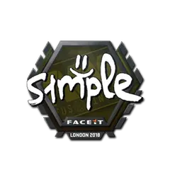 Sticker s1mple London 2018