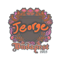Sticker jeorge Budapest 2025