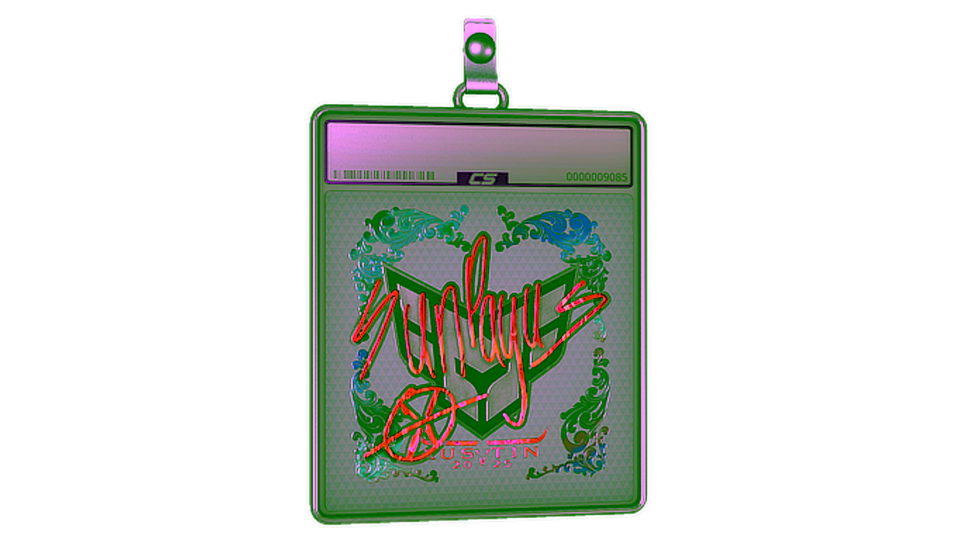 Display for Sticker Slab | SunPayus (Holo) | Austin 2025