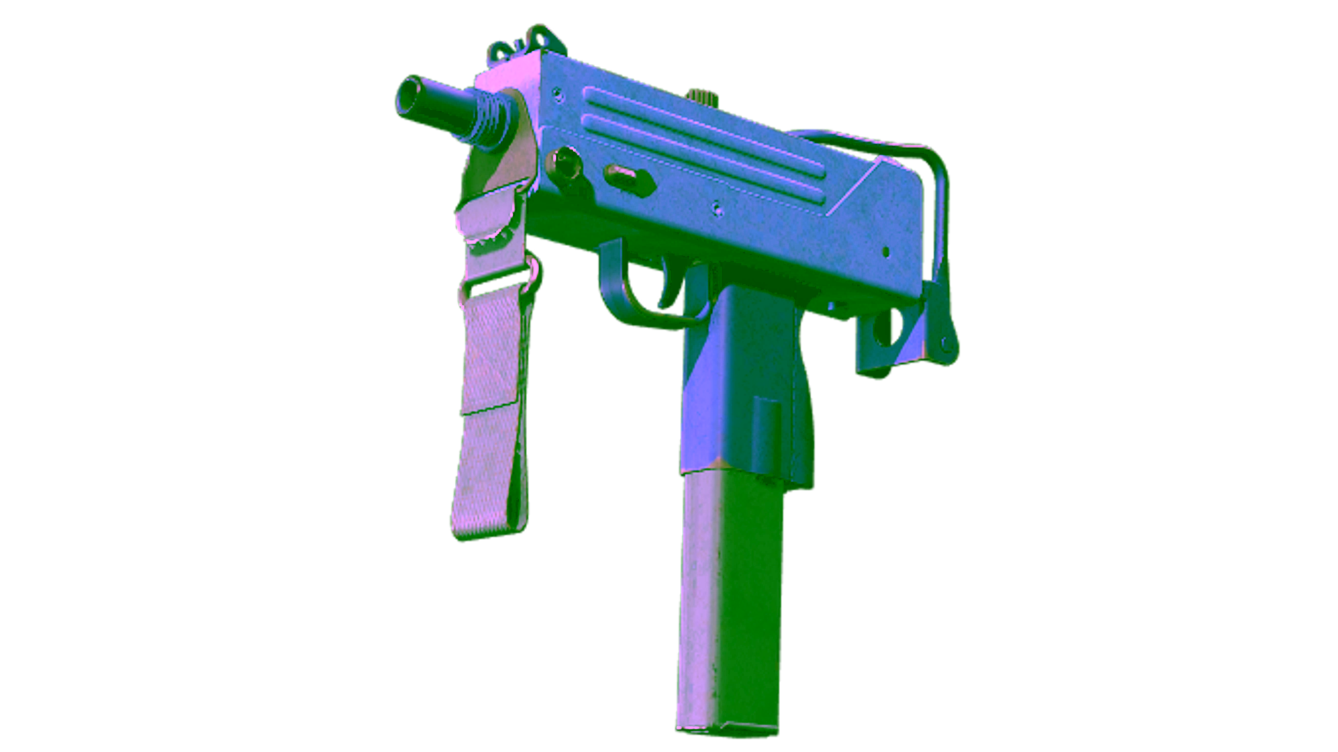 Дисплей для MAC-10 | Indigo (Well-Worn)