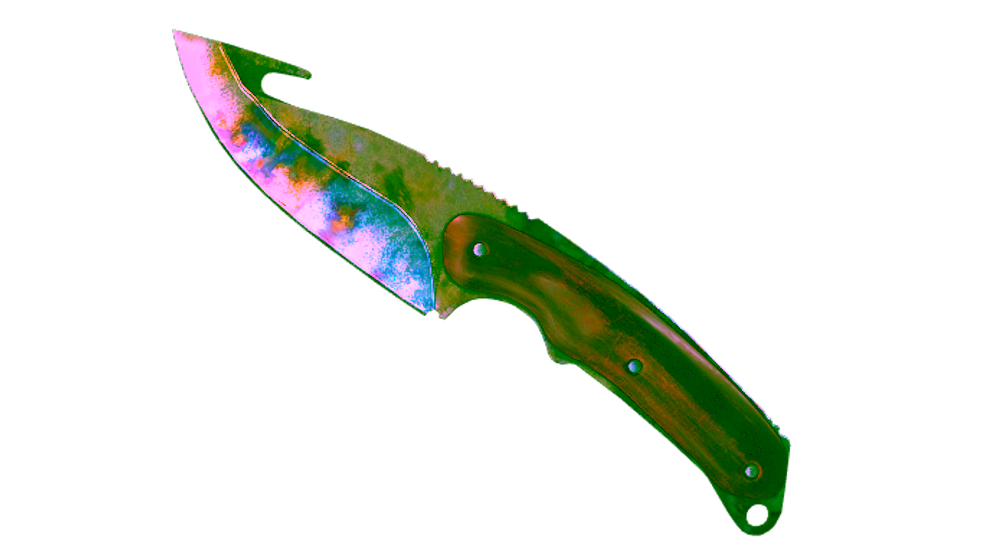 Display for ★ StatTrak™ Gut Knife | Case Hardened (Battle-Scarred)