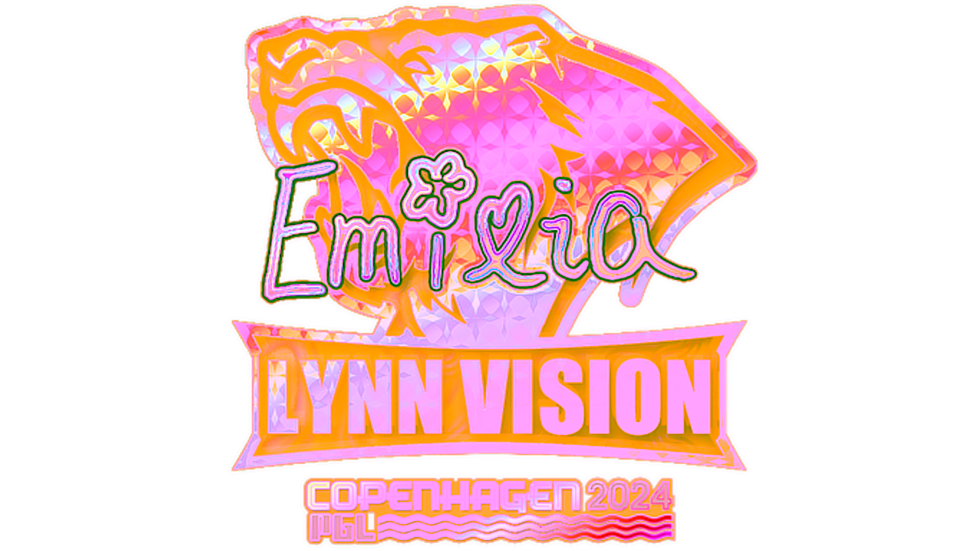 Display for Sticker | EmiliaQAQ (Holo) | Copenhagen 2024