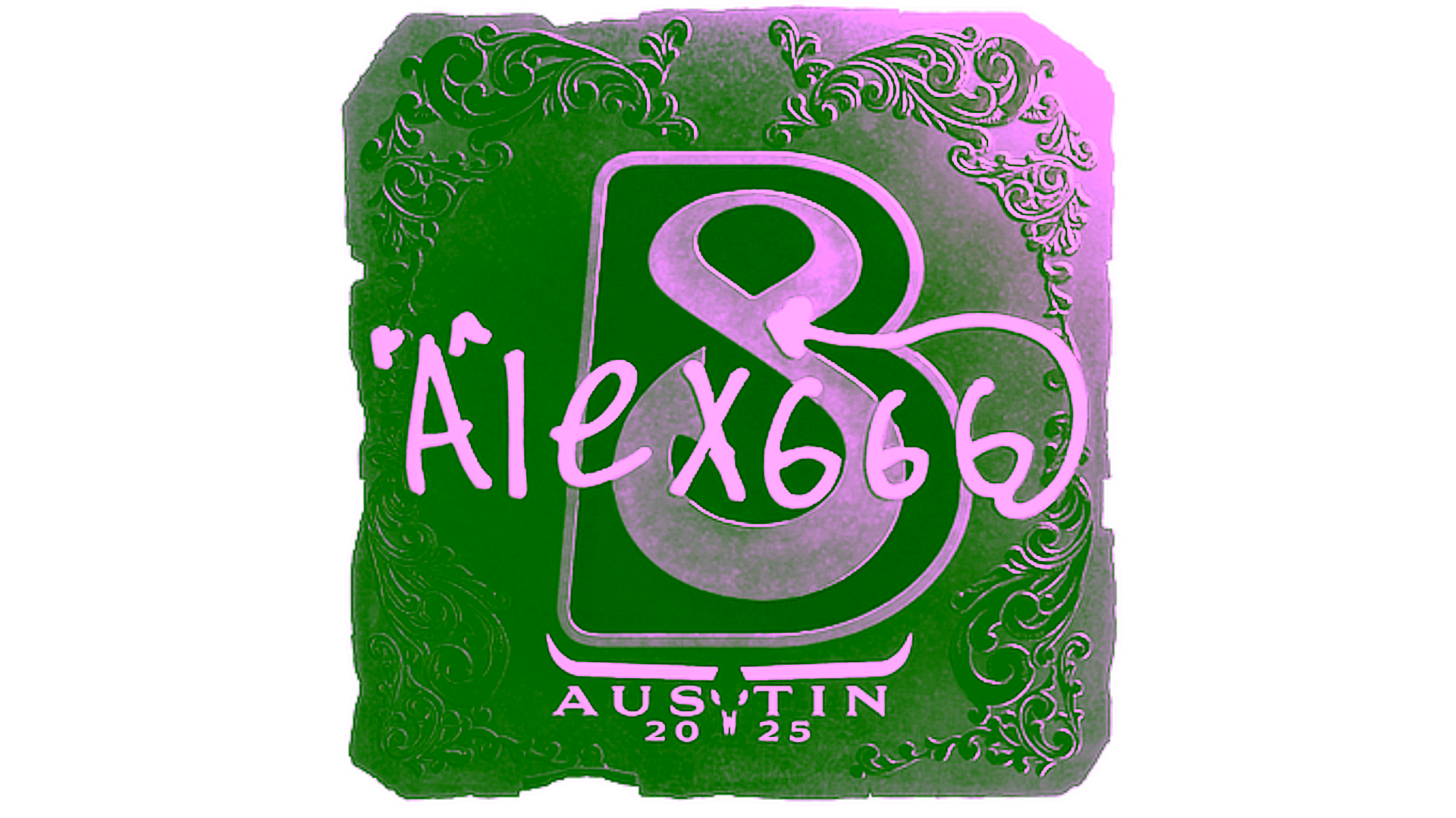 Display for Sticker | alex666 (Foil) | Austin 2025