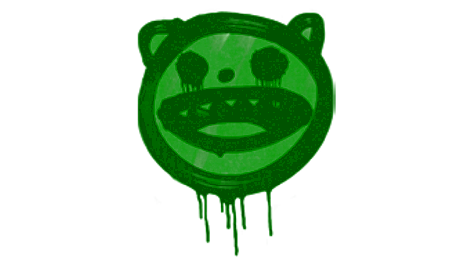 Display for Sealed Graffiti | Happy Cat (Jungle Green)